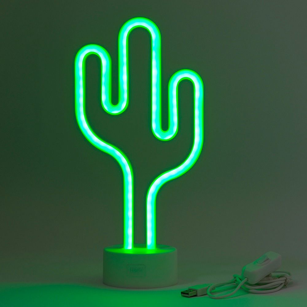 LED-Lampe Kaktus med Neon-effekt