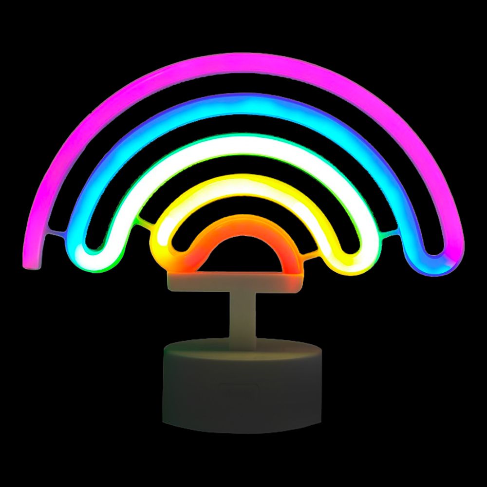 LED-Lampe Regnbue med Neoneffekt