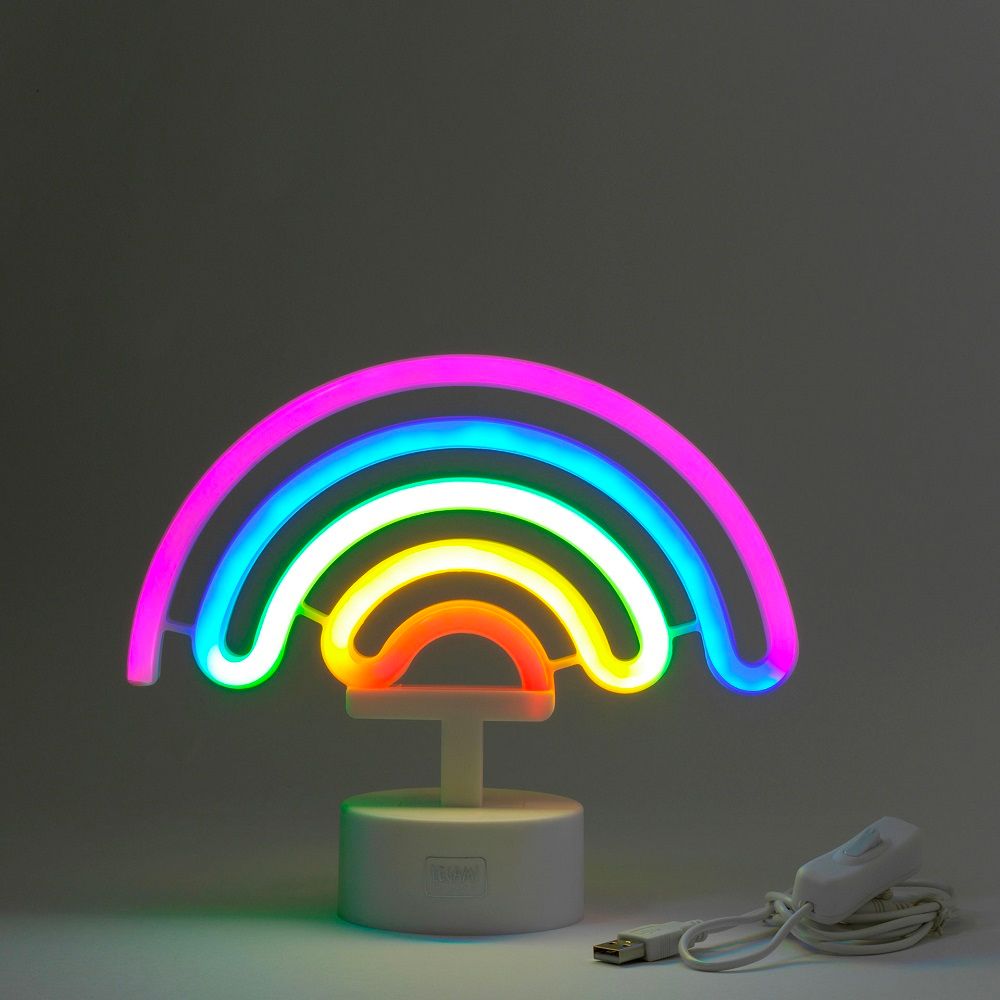 LED-Lampe Regnbue med Neoneffekt