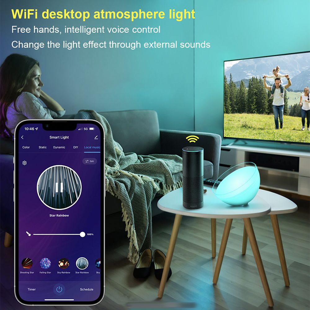 LED-Lampa Rund WiFi