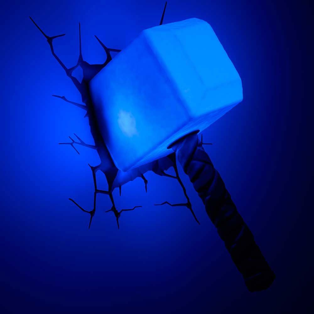 Thors Hammare 3D Vägglampa
