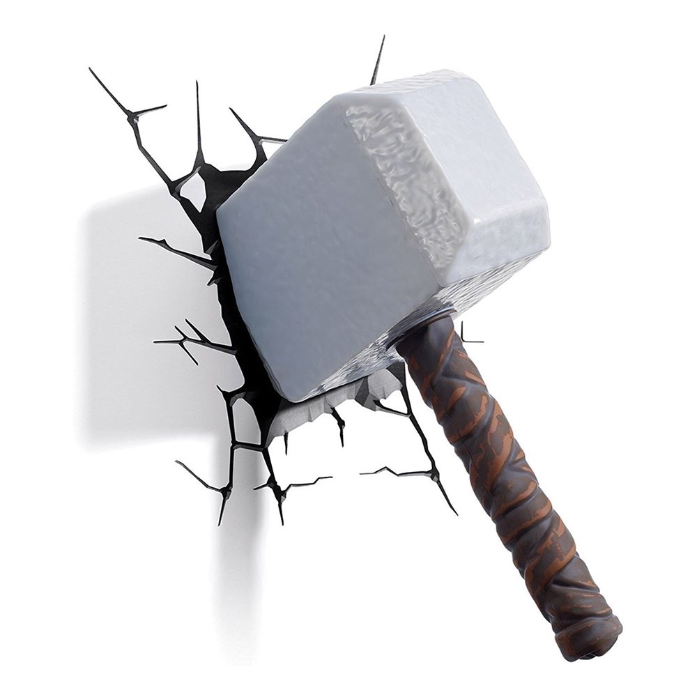 Thors Hammare 3D Vägglampa