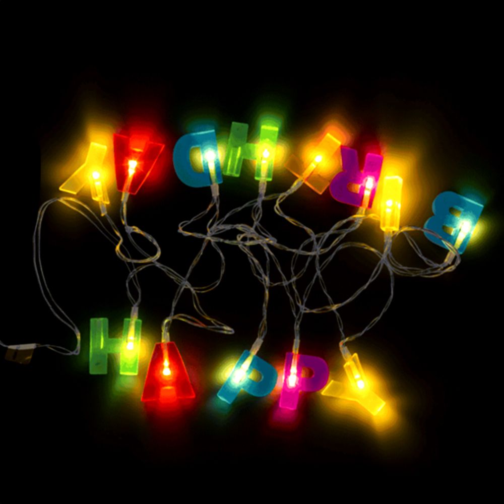 LED Lysslynge Happy Birthday