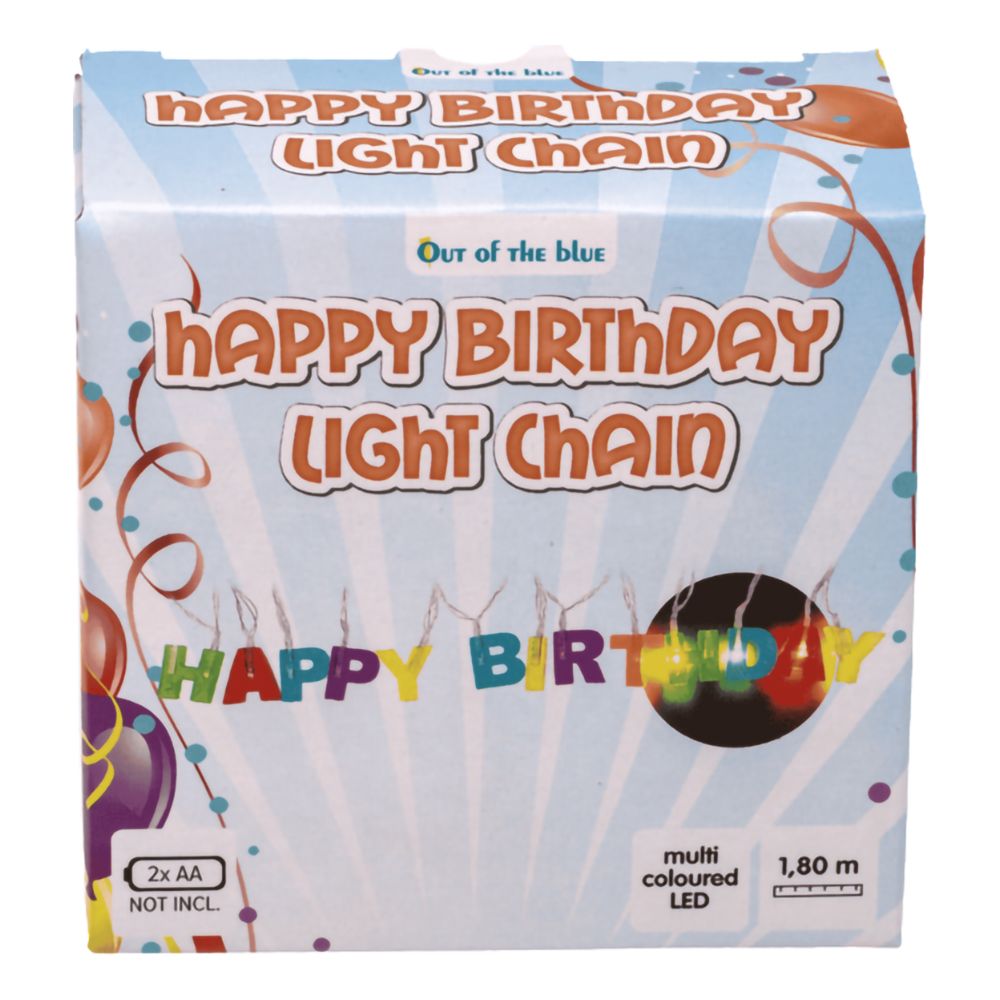LED Lysslynge Happy Birthday