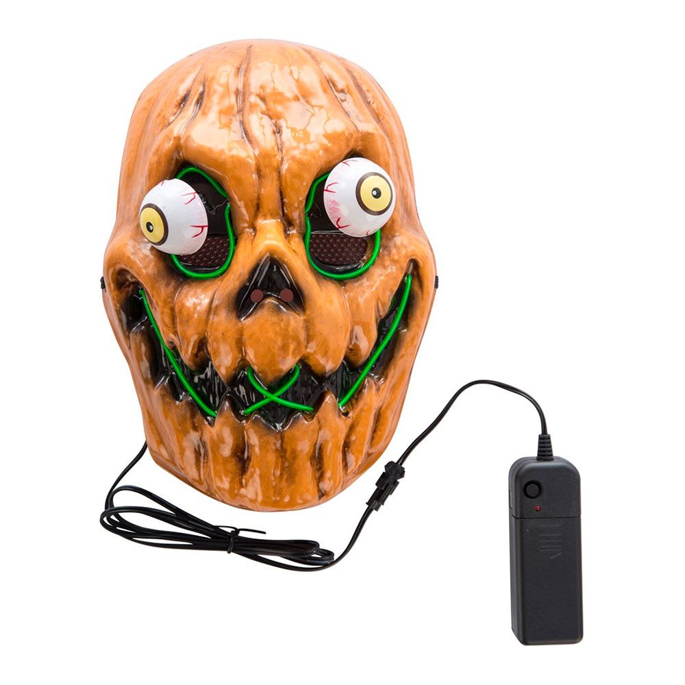 El Wire Maske Skummelt Gresskar