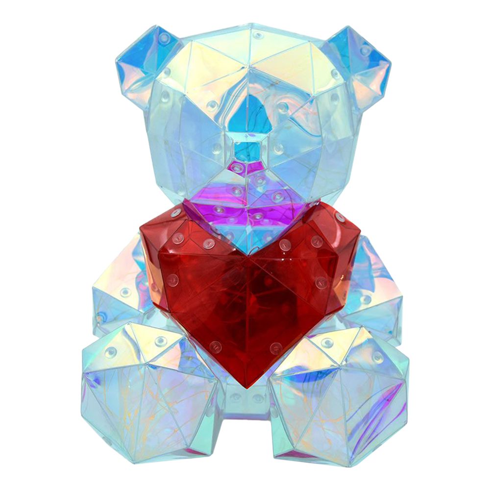LED Bamse med Hjerte
