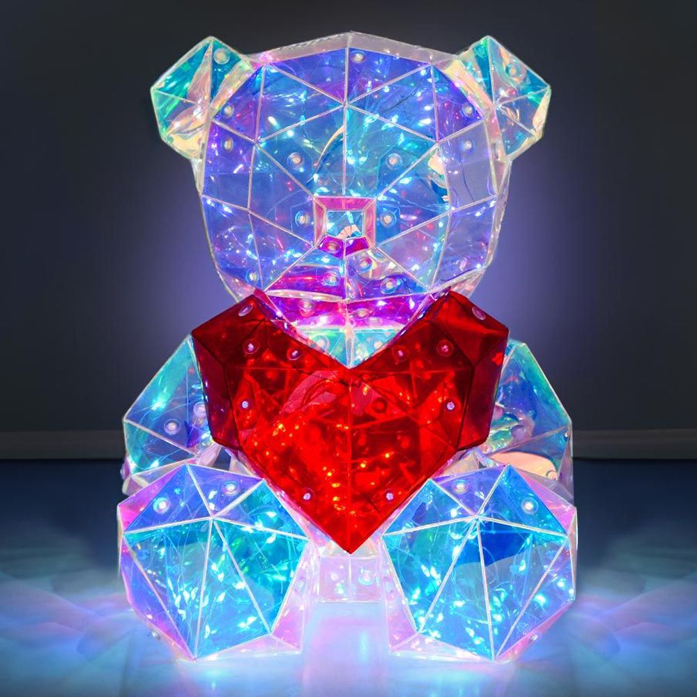 LED Bamse med Hjerte