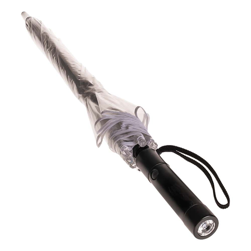LED Paraply Transparent