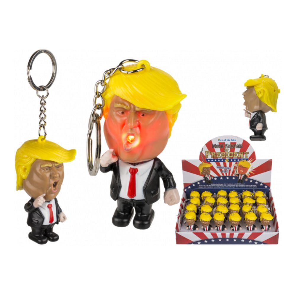 LED Presidentti Äänellä Avaimenperä