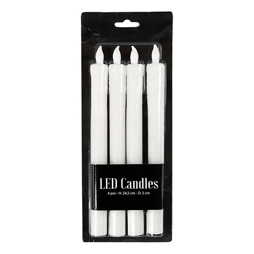LED Stearinljus Vit