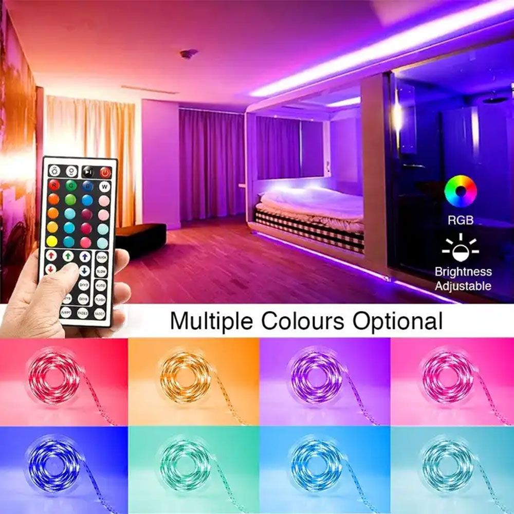 RGB LED Valonauha Kauko-ohjaimella