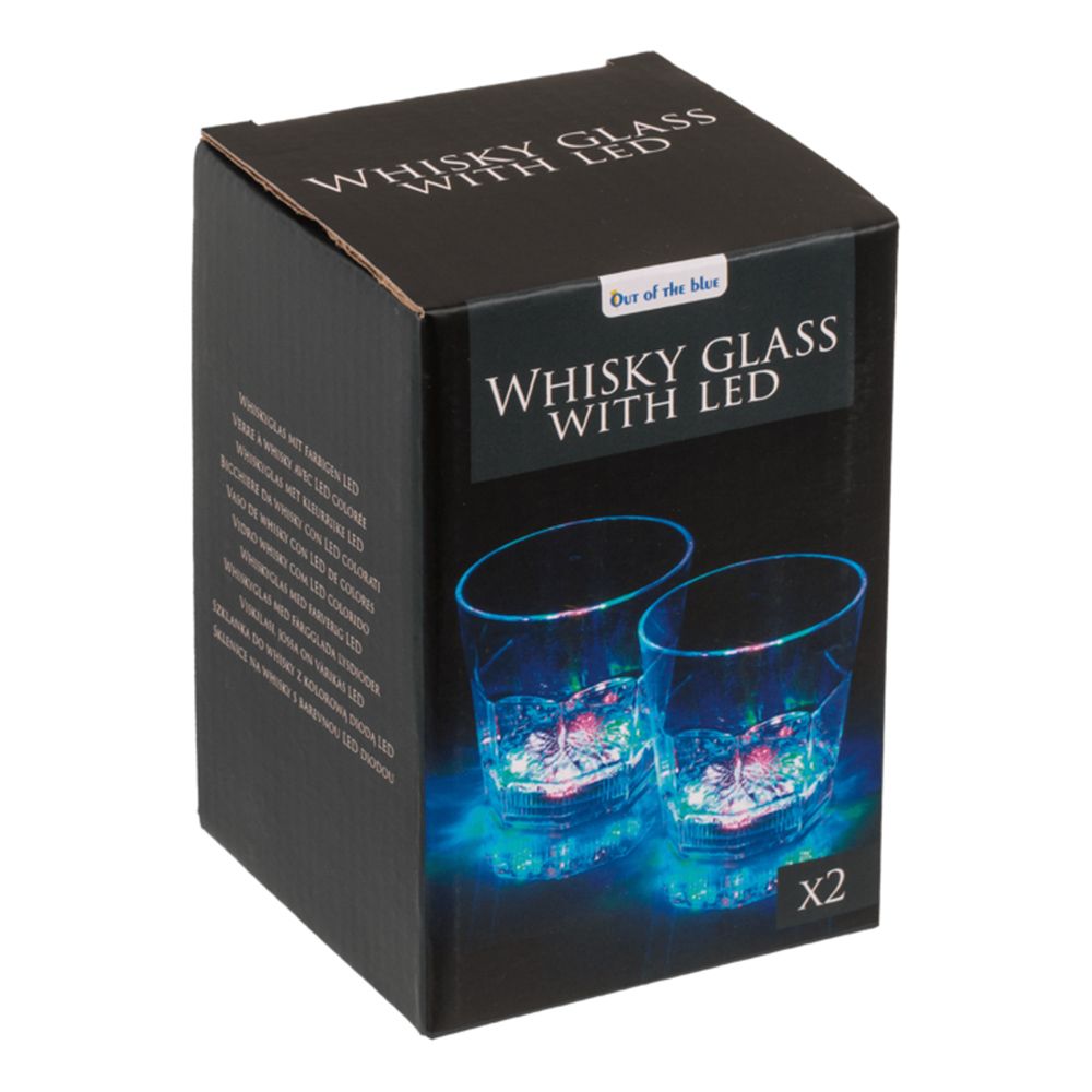 Blinkende Whiskyglass