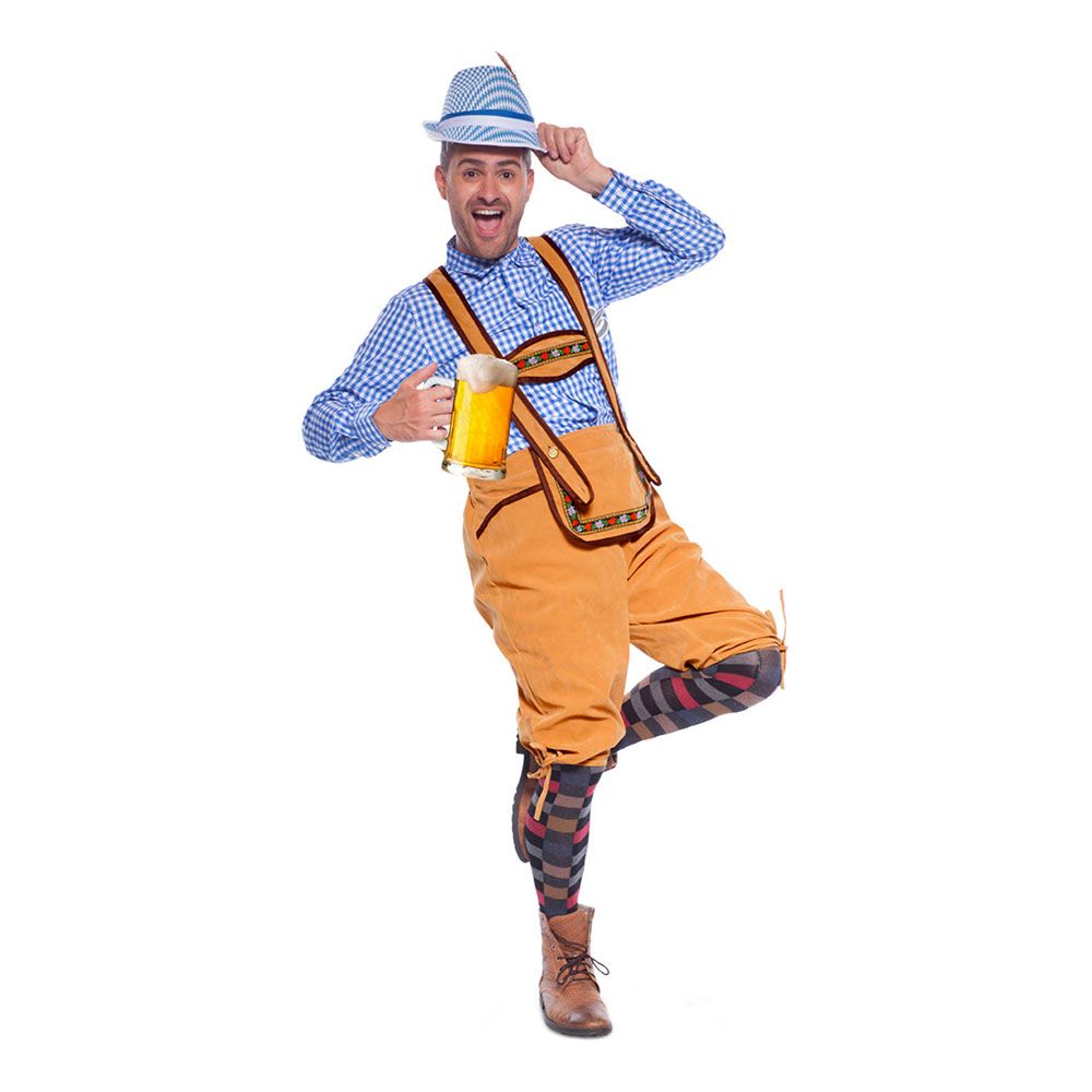 Lederhosen Ljusbrun Maskeraddräkt
