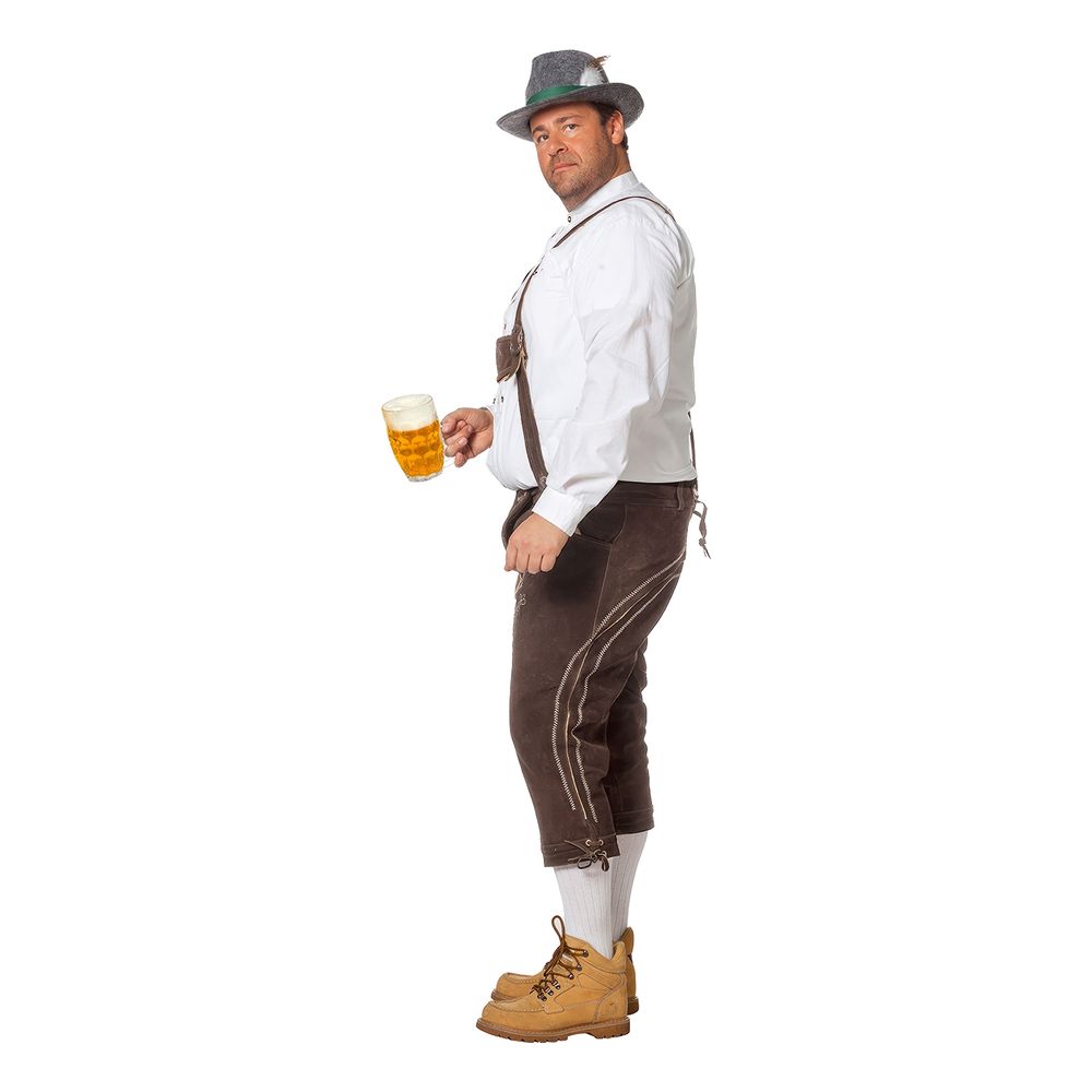 Lederhosen Super Deluxe Tummanruskeat