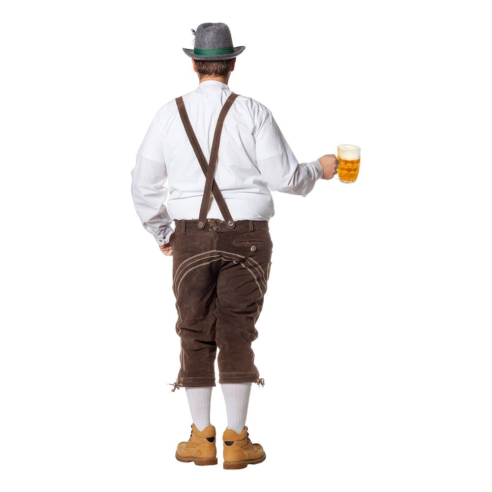Lederhosen Super Deluxe Tummanruskeat