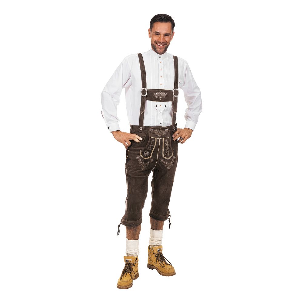 Lederhosen Super Deluxe Tummanruskeat