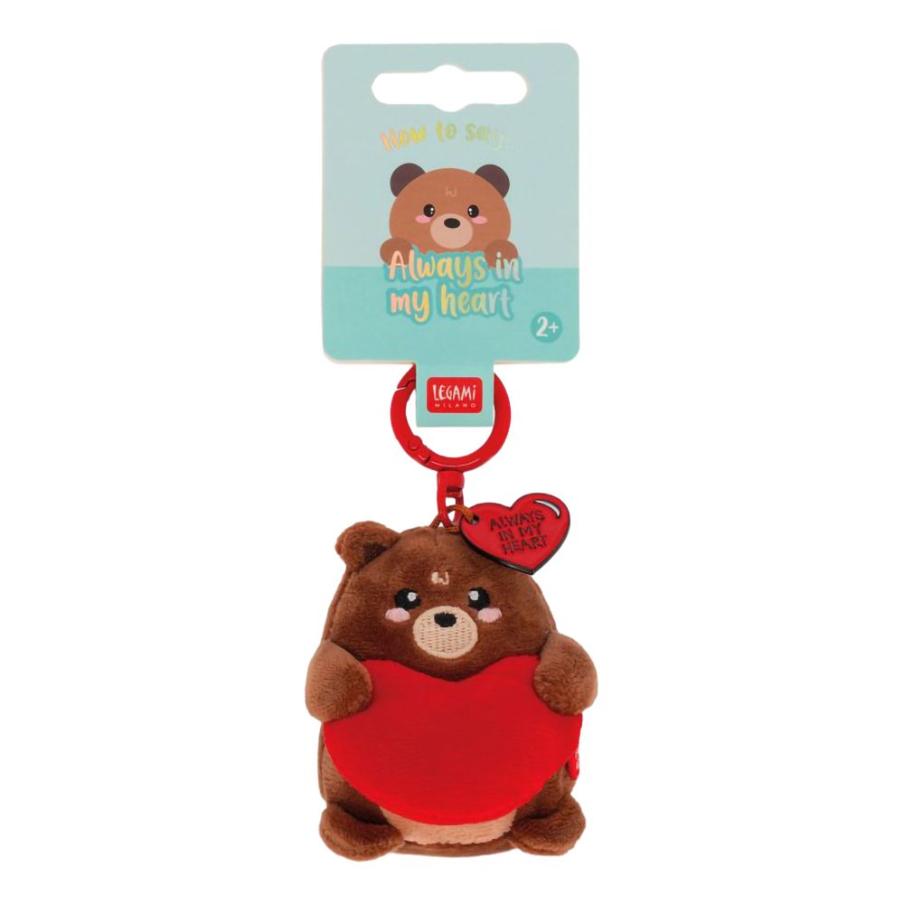 Legami Nøkkelring Bamse med Hjerte