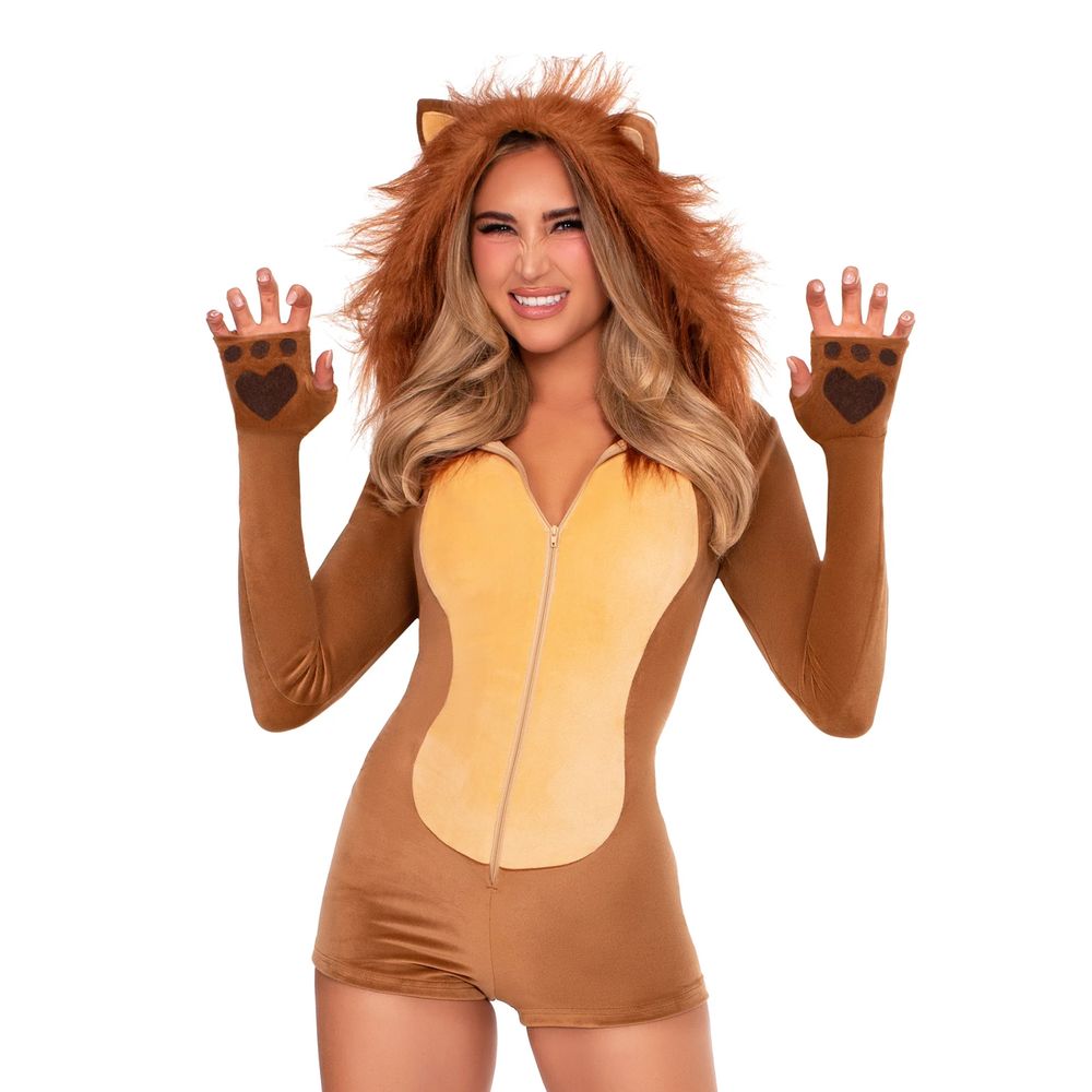 Lejon Jumpsuit Deluxe Maskeraddräkt