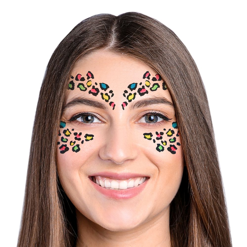 Leopard Glitter Selvklæbende Makeup