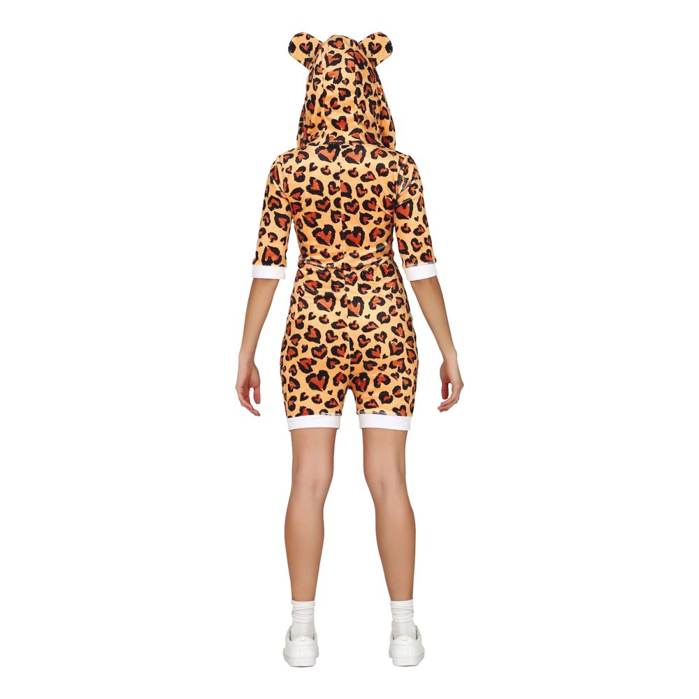 Leopard Jumpsuit Kort Kostume