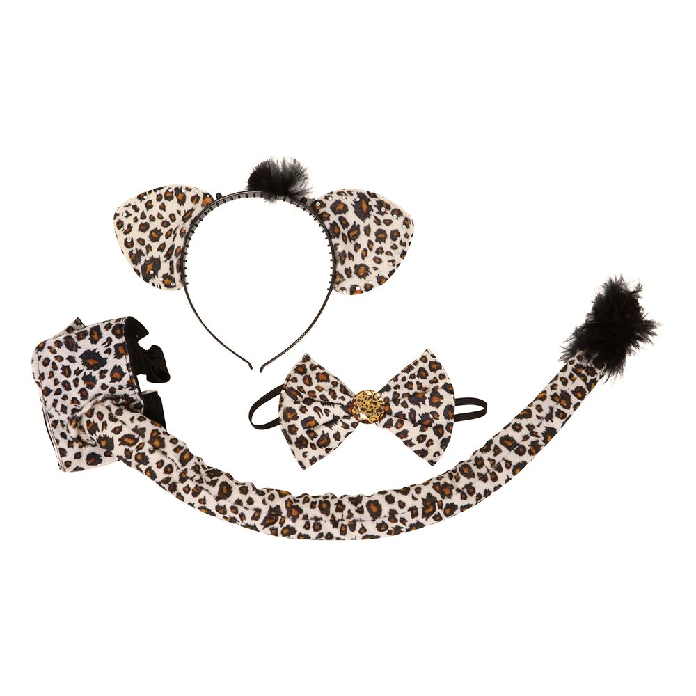 Leopard Tilbehørssett med Strass