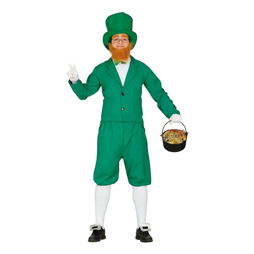 Leprechaun Grön Maskeraddräkt