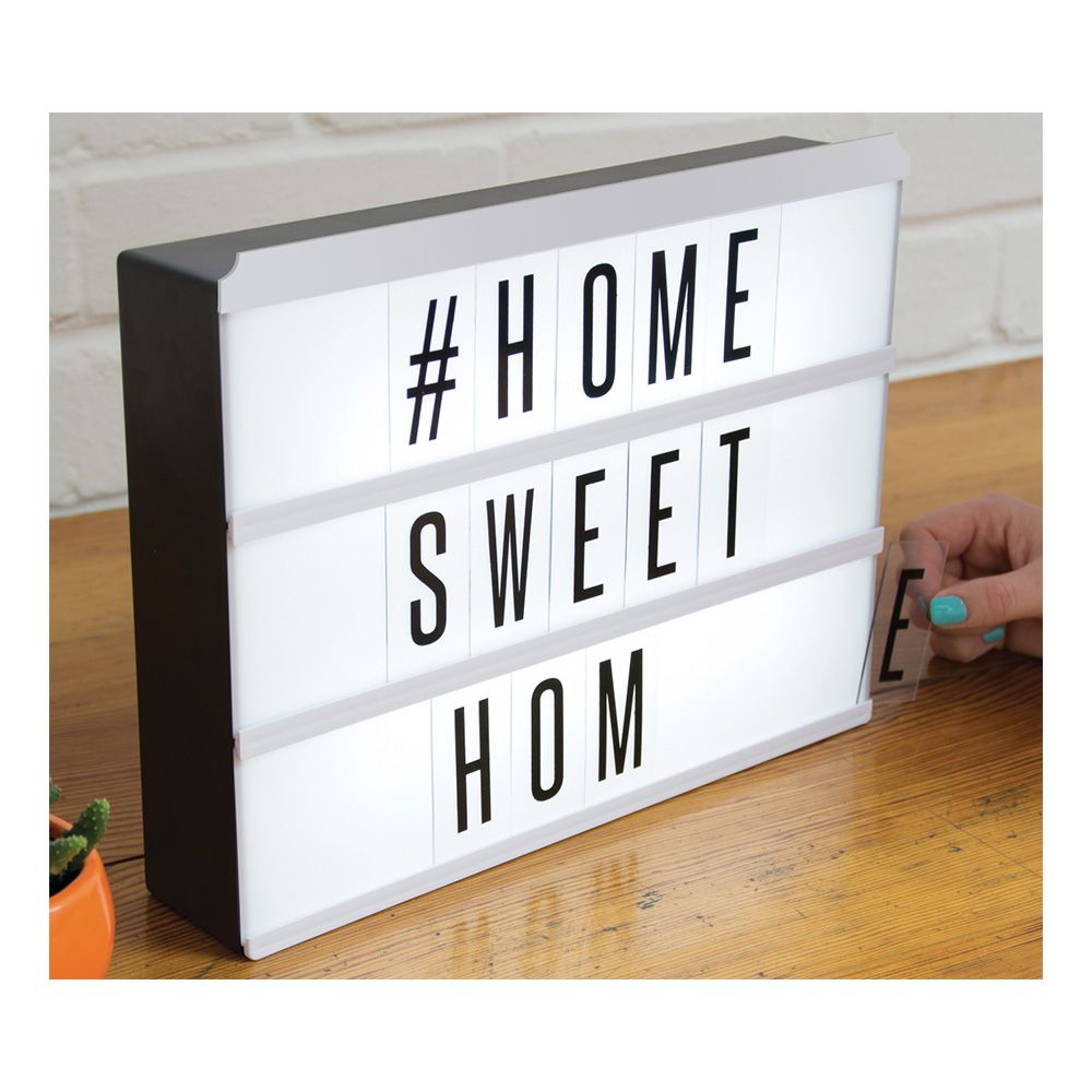 Lightbox Lampa med Text