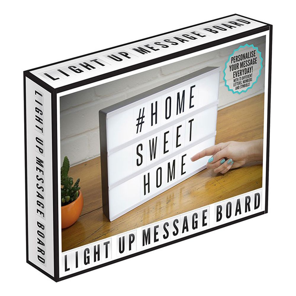 Lightbox Lampa med Text