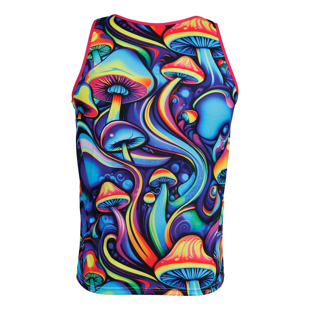 Psychedelic Mushroom tanktop til herrer
