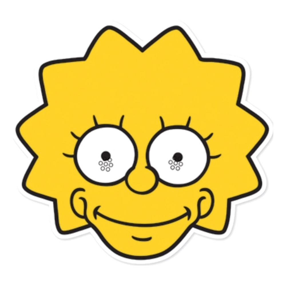 Lisa Simpson Pappmask