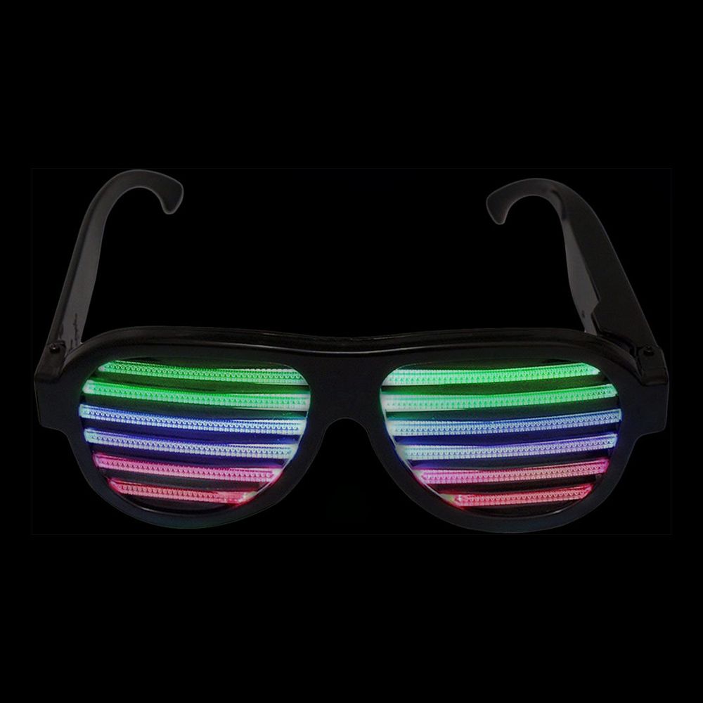 Ääniaktivoituvat Vilkkuvat Shutter Shades