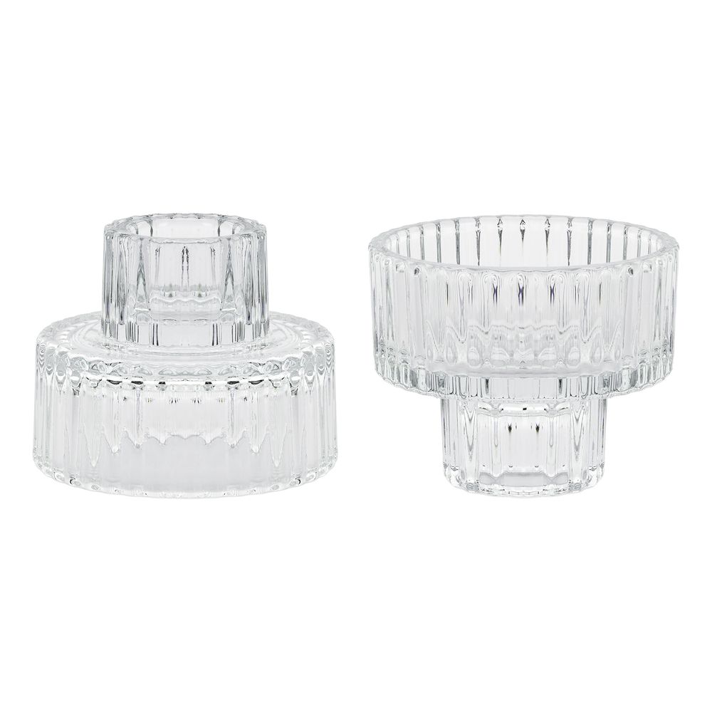 Lysestage i Glas