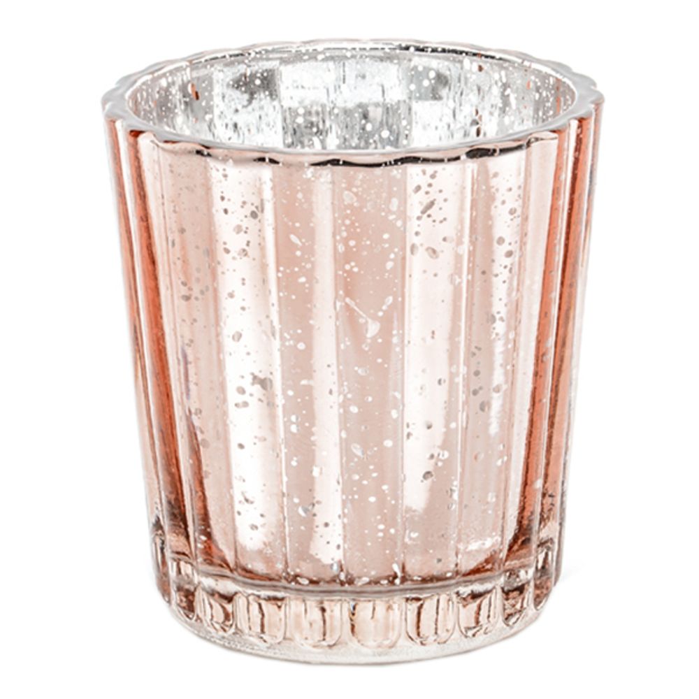 Telysholder i Glass Roségull