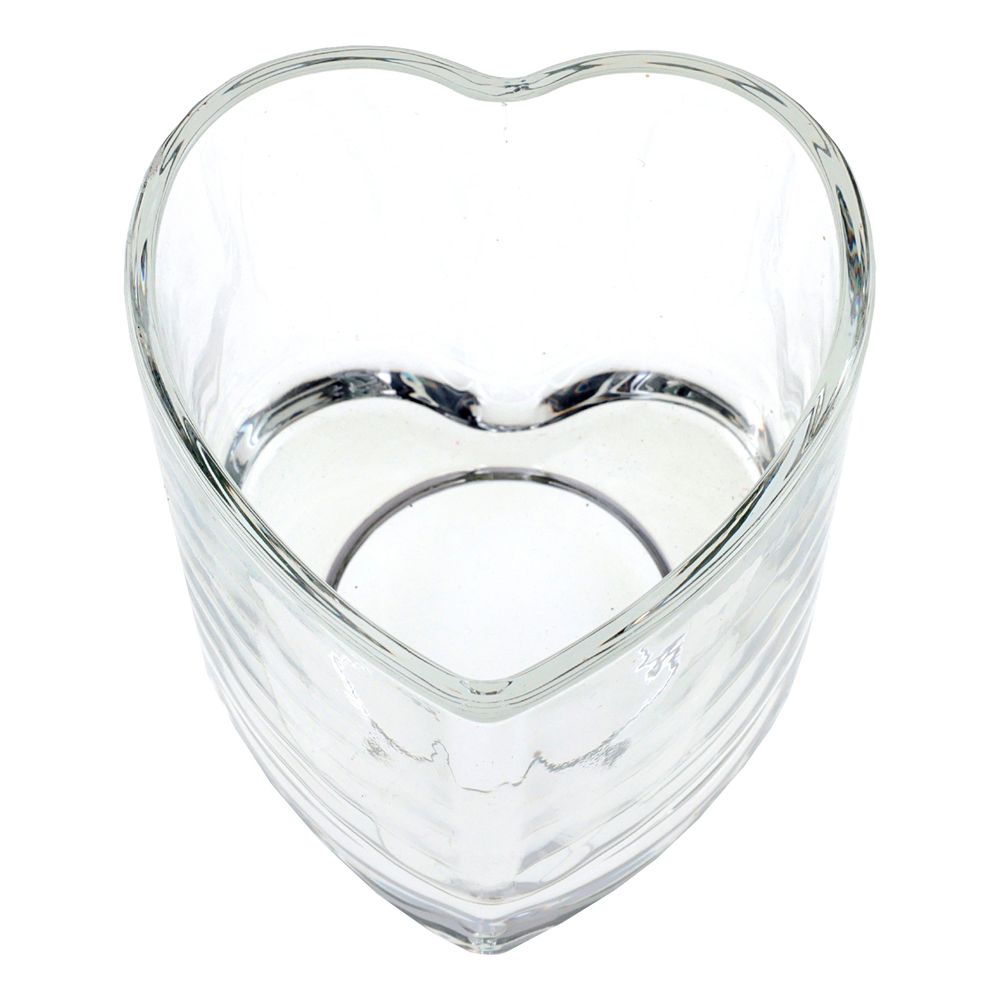 Lysestage Hjerteformet Transparent