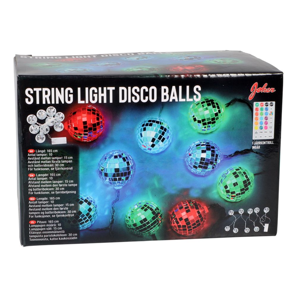 Lyskæde Discokugler