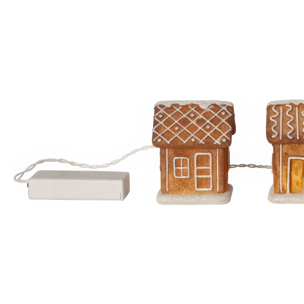 Lysslynge Pepperkakehus Gingerville LED Juledekorasjon