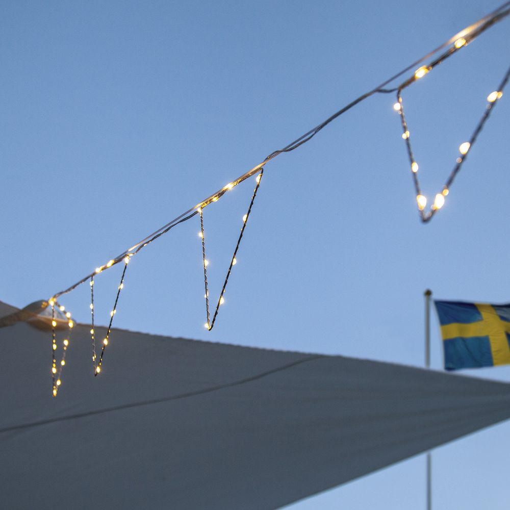 Lyskæde Vimpler Metal