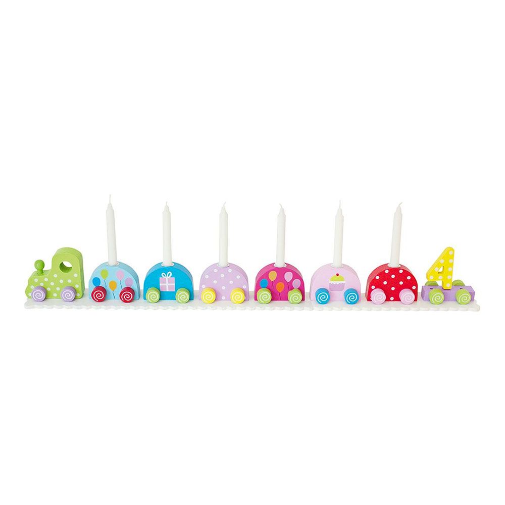 Lysestake Bursdagstog Flerfarget