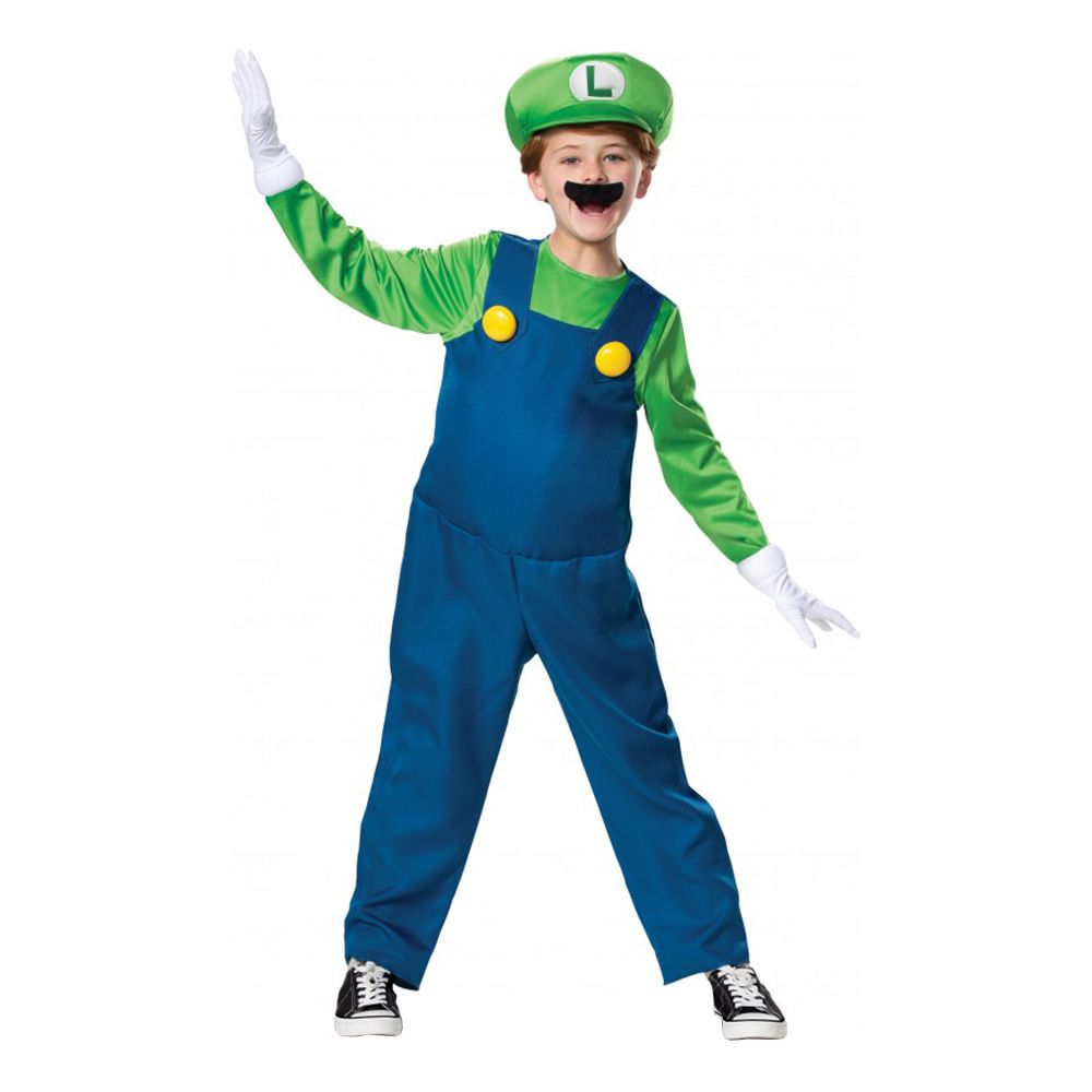 Luigi Deluxe Barn Kostyme