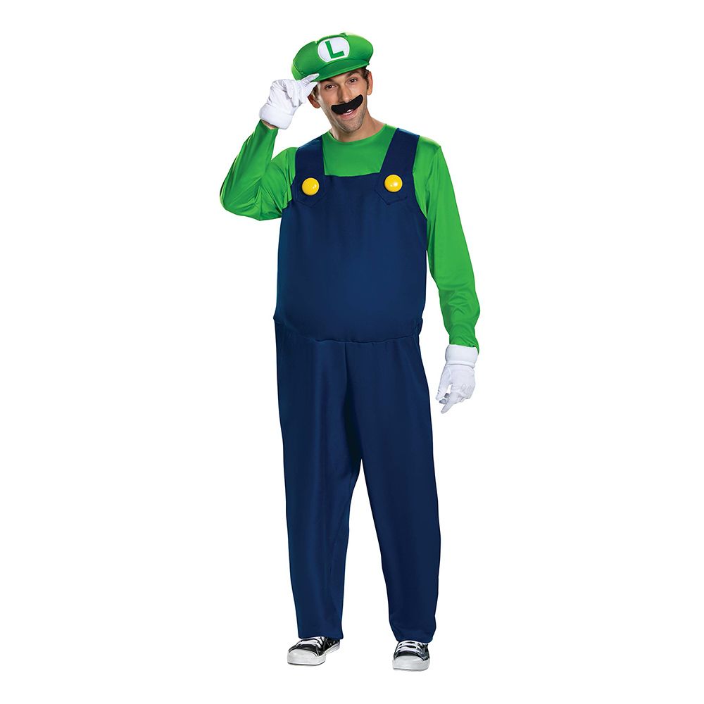 Luigi Deluxe Maskeraddräkt