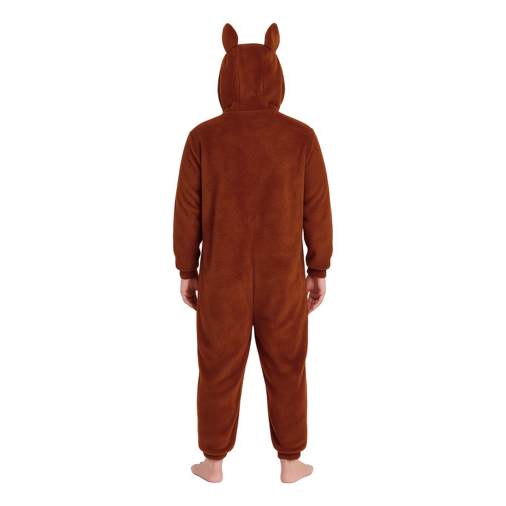 Lulu Monster Brun Onesie Dame Kostume