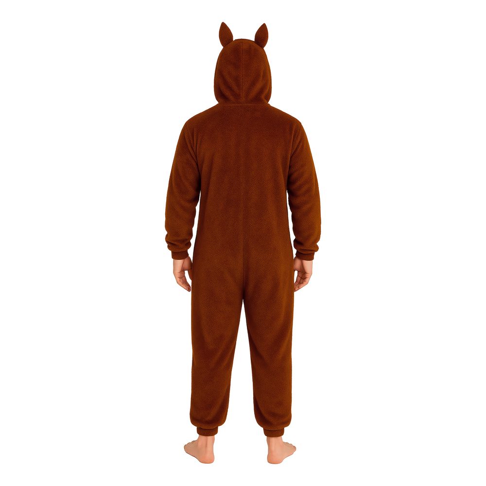 Lulu Monster Brun Onesie Herre Kostume
