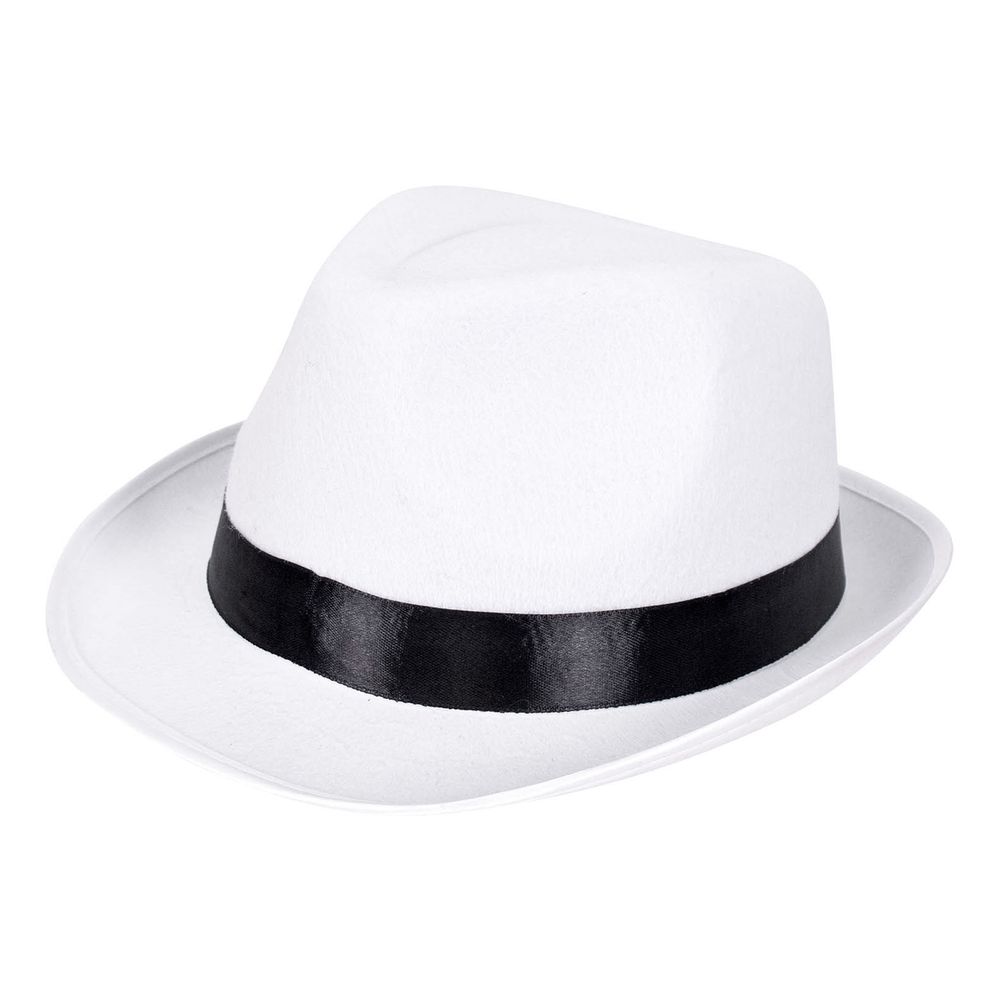 Gangsterhat Al Capone Hvid