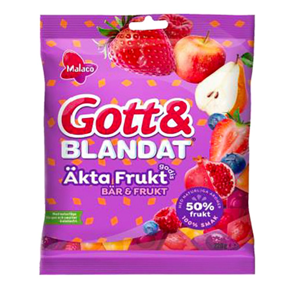 Malaco Gott & Blandat Äkta Frukt Bär