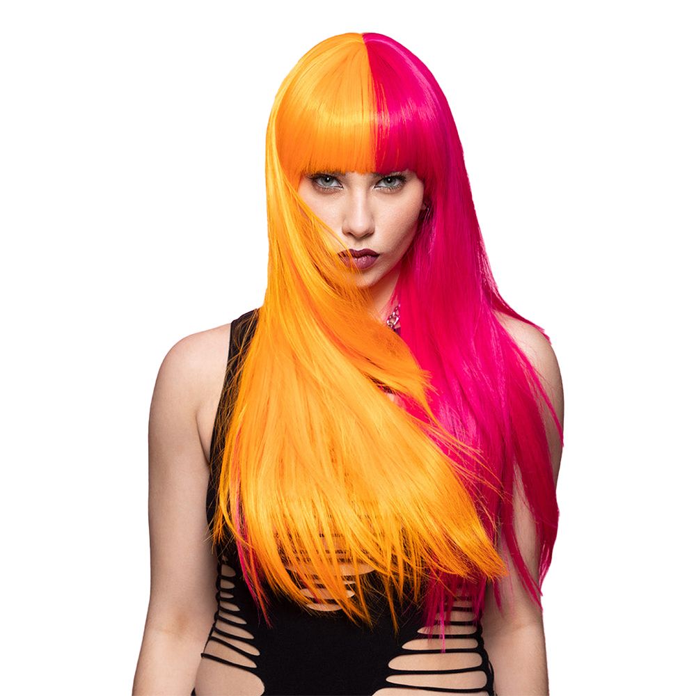 Manic Panic Candy Pop Tvåtonad Deluxe Peruk