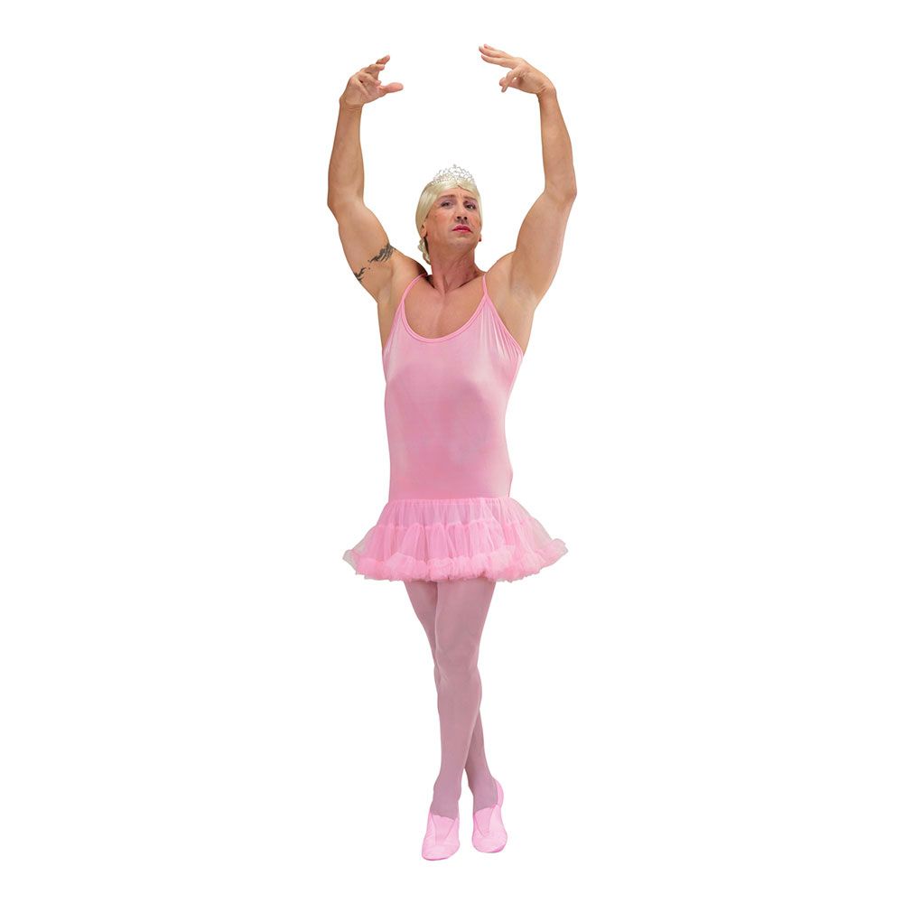 Manlig Ballerina Rosa Maskeraddräkt
