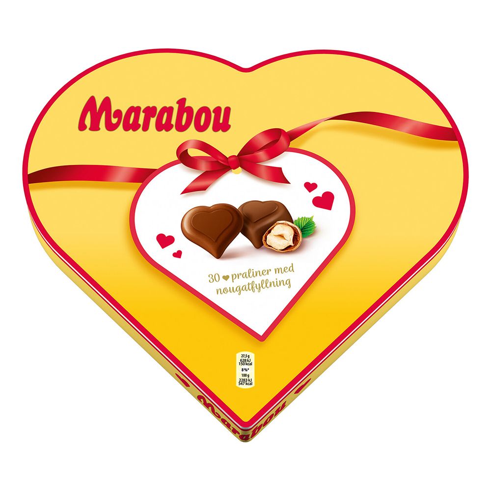 Marabou Hjärtformad Chokladask