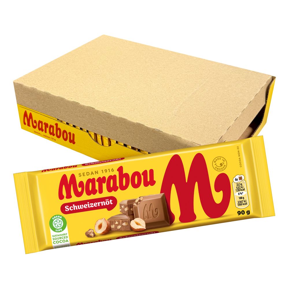 Marabou Schweizernød Chokoladebarer Økonomipakke