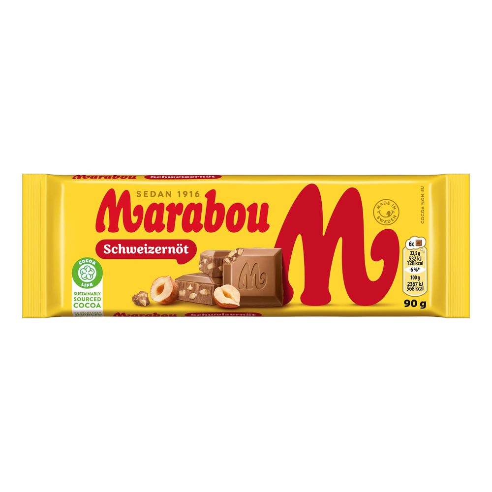 Marabou Schweizernød Chokoladebarer Økonomipakke