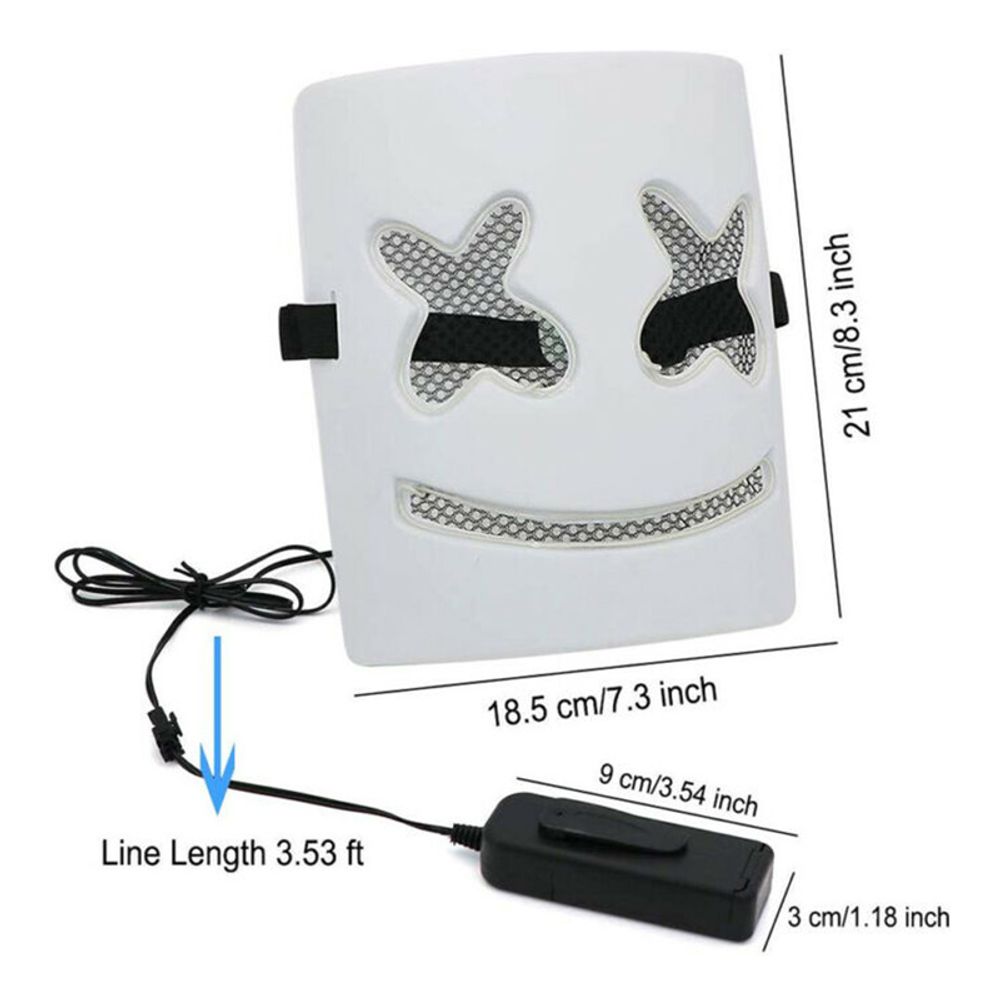 Marshmello El Wire LED Maske